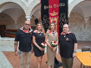 Quintana di Ascoli: Porta Tufilla presenta le sue due dame, Angelica Modestini e Natalia Carassai